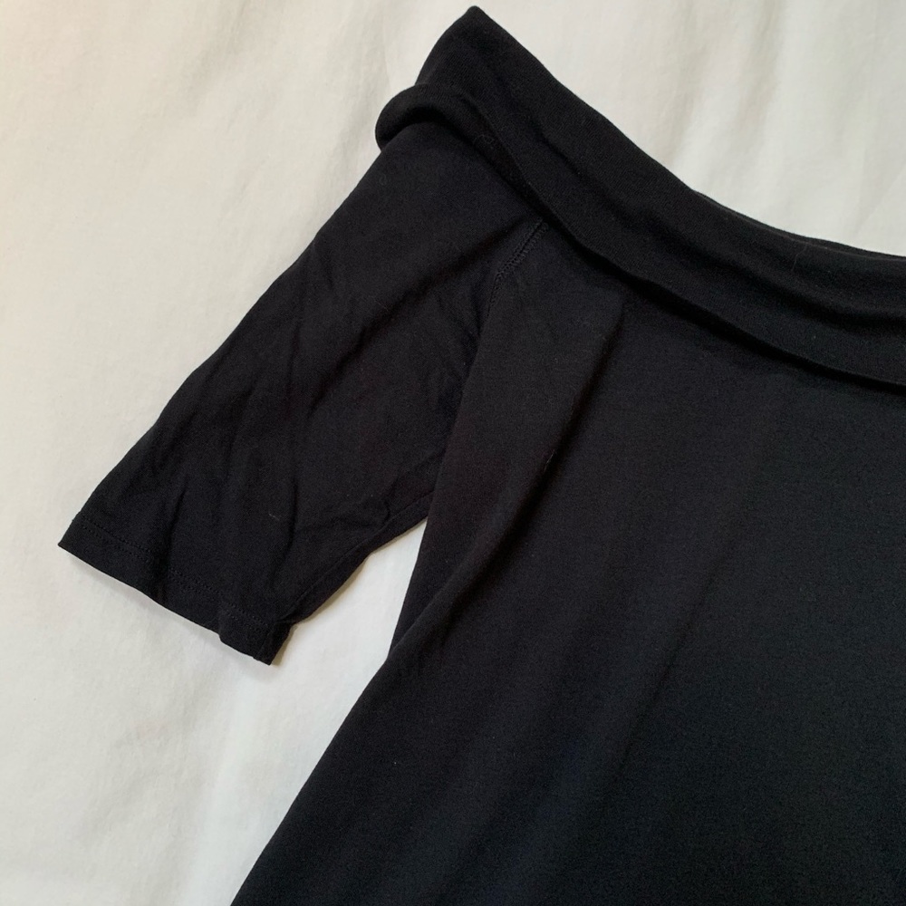 Anthropologie black off the shoulder top - Picture 4 of 6